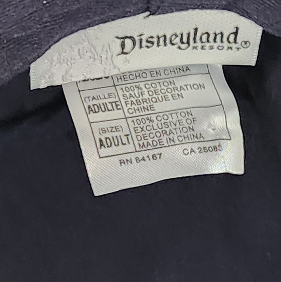 Disneyland Resort Mickey Mouse 100% Cotton Navy Bucket Hat. - Picture 5 of 5